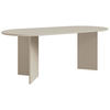 ESSTISCH Beige oval   - Beige, Design, Holzwerkstoff (203,6/90/75cm) - Lomoco