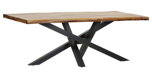 TISCHPLATTE      - Naturfarben, Design, Holz (200/100/5cm) - Landscape