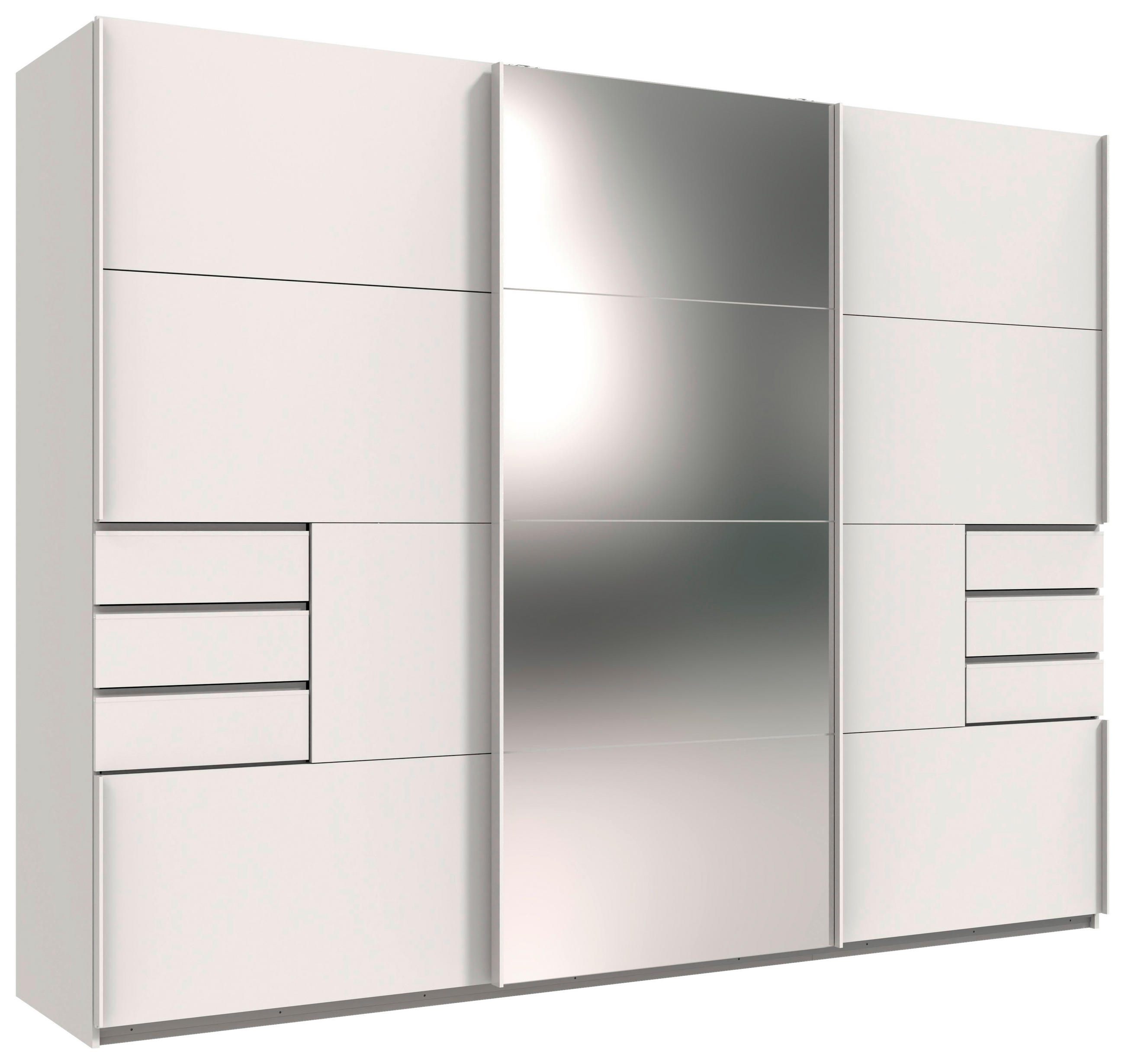 SKRIŇA S POS. DVER. – HOR.VED, biela, 270/210/64 cm - biela, Konventionell, kov/kompozitné drevo (270/210/64cm) - MID.YOU