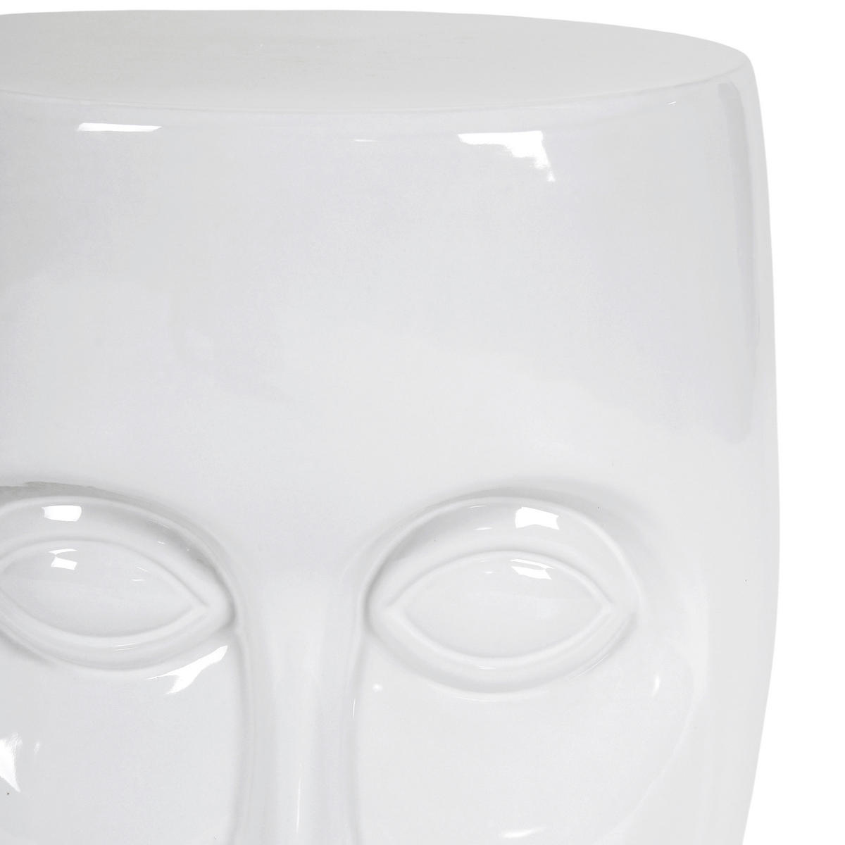 SIDOBORD i keramik 33/33/45 cm  - vit, Design, keramik (33/33/45cm)