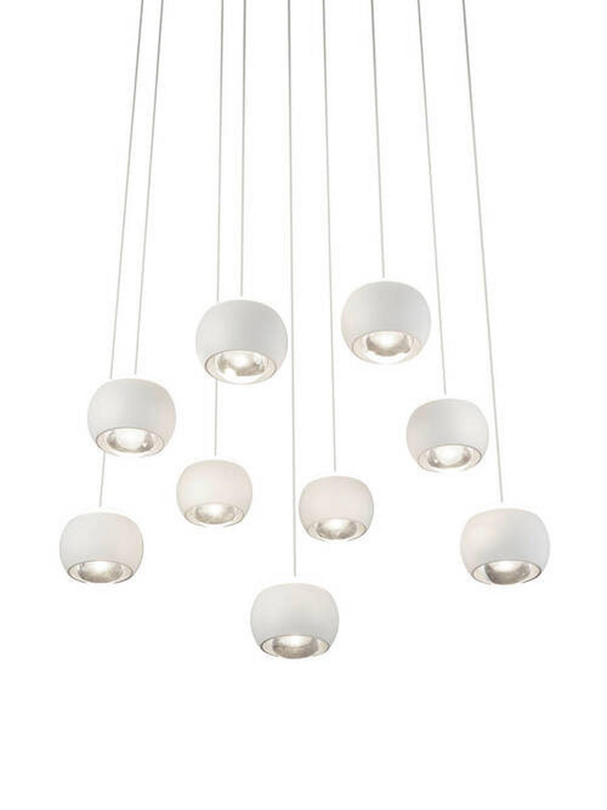 LED-HÄNGELEUCHTE 54/200 cm  - Weiß, KONVENTIONELL, Kunststoff/Metall (54/200cm) - Musterring