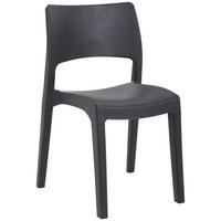 ZAHRADNÍ ŽIDLE, plast - antracitová, Basics, plast (50/84/45cm) - Ambia Garden