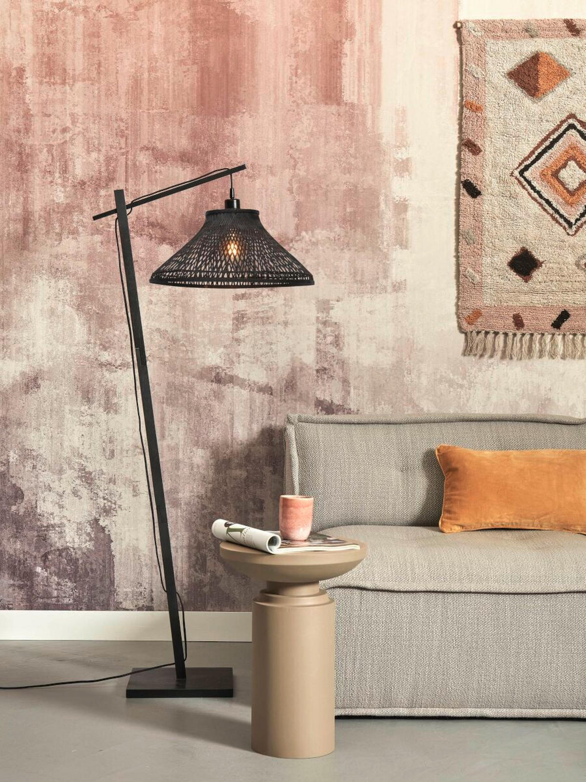 GOLVLAMPA GOOD&MOJO  45/65/150 cm    - svart, Trend (45/65/150cm) - Good & Mojo