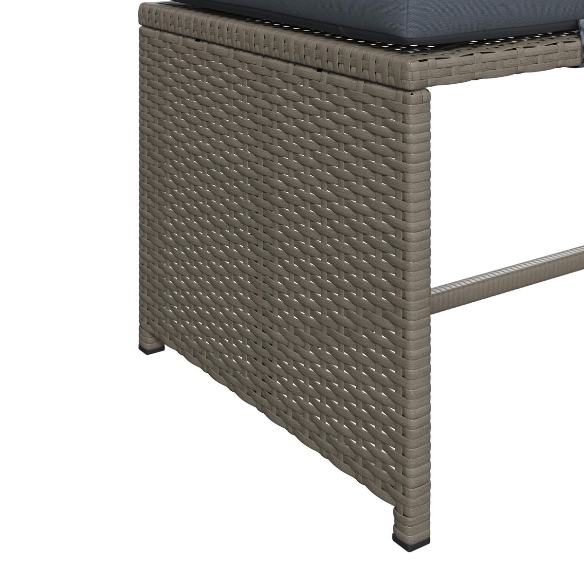 GARTENSET  - Grau, MODERN, Textil/Metall (115/92/74cm) - Ambia Garden