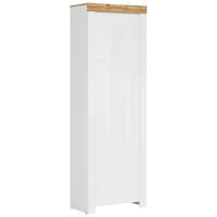 PREDSIEŇOVÁ SKRIŇA, biela, dub wotan, 68,5/203,5/37 cm - biela/dub wotan, Design, kompozitné drevo (68,5/203,5/37cm) - Carryhome