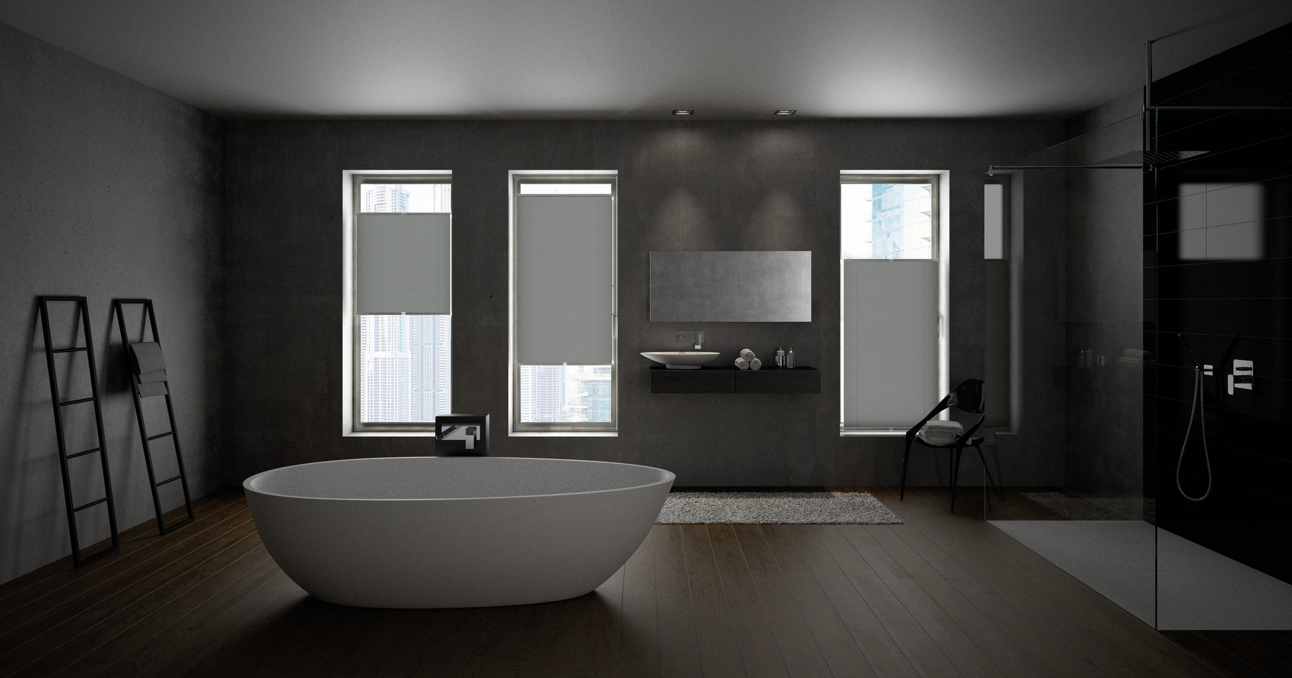 PLISSEE halbtransparent 50/130 cm - Hellgrau, KONVENTIONELL, Textil (50/130cm) - Homeware