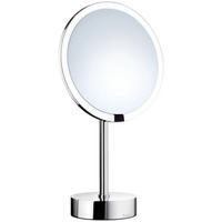 SCHMINKSPIEGEL     - Chromfarben, Glas/Metall (21,5/38/21,5cm) - Smedbo