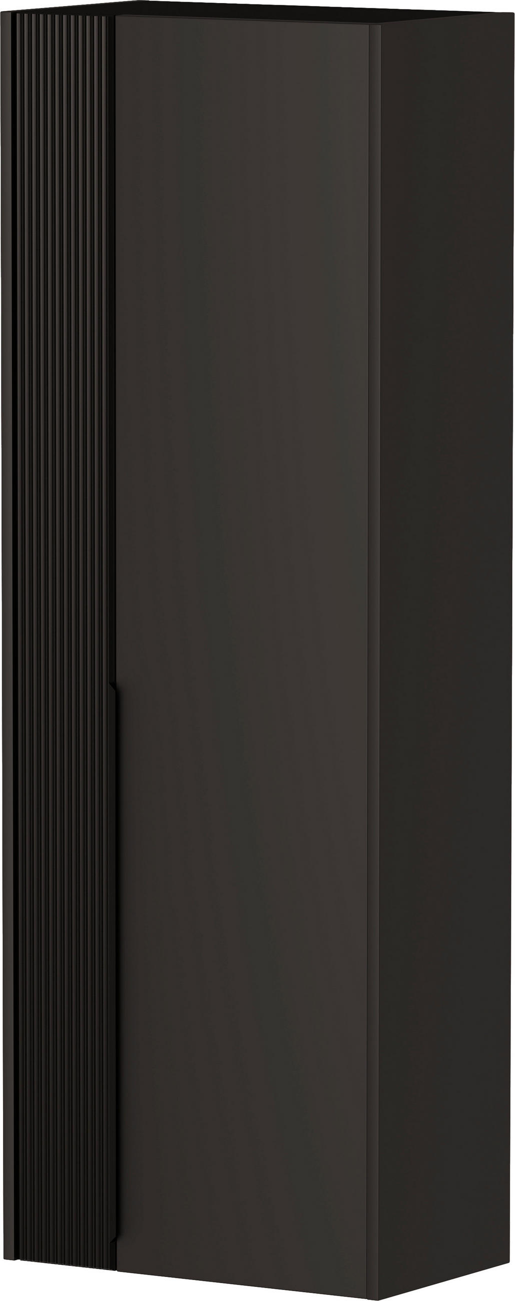 GARDEROBENSCHRANK  in 58/165/34 cm  - Anthrazit/Schwarz, Design, Glas/Holzwerkstoff (58/165/34cm) - Dieter Knoll