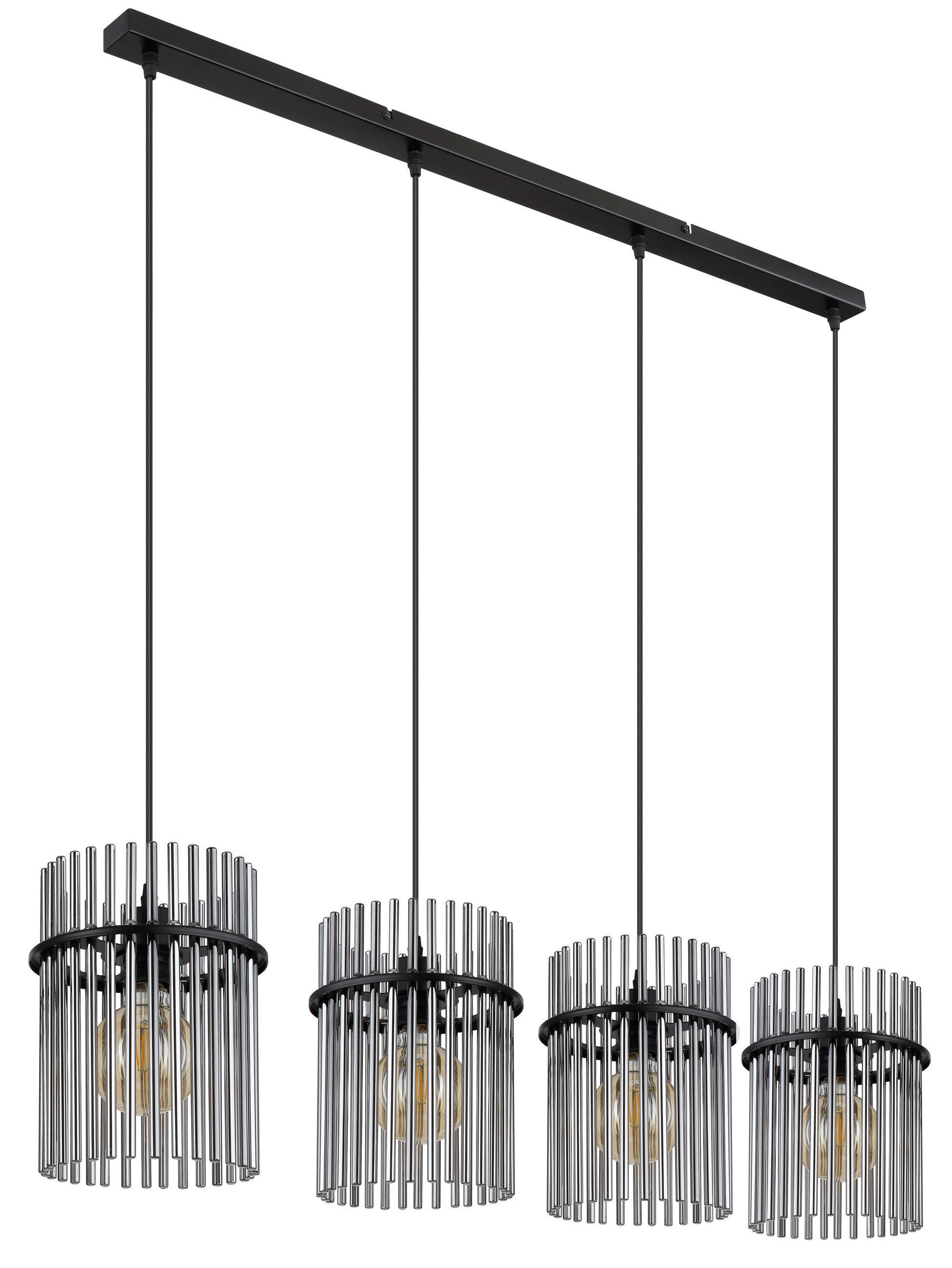 Globo Hängeleuchte Gorley Grau, Schwarz 20x140x110 cm