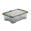BOX MIT DECKEL EVO SAFE  - Anthrazit/Grün, KONVENTIONELL, Kunststoff (59/39,5/18,5cm) - Rotho