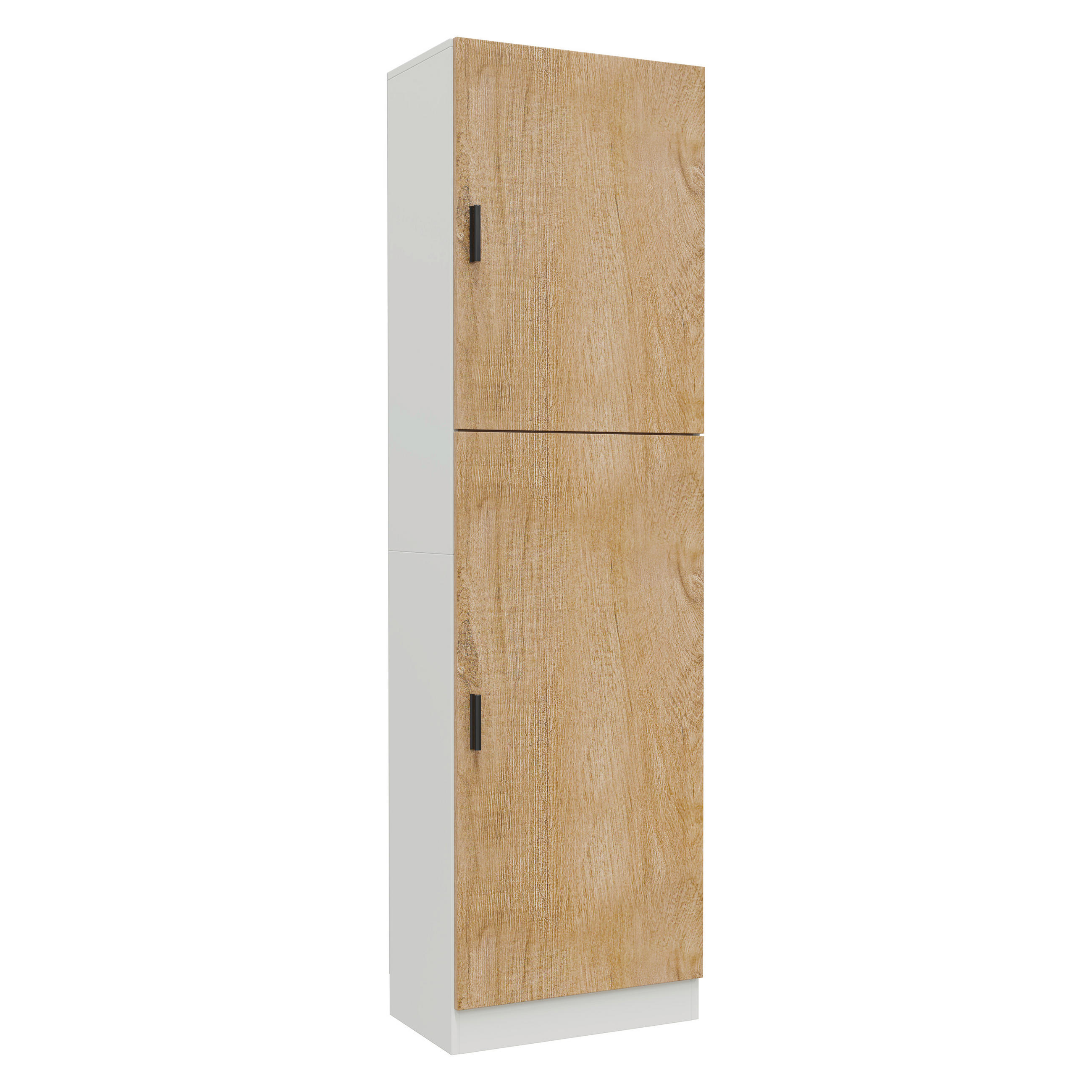 AKTENSCHRANK Weiß, Honigeiche  - Honigeiche/Weiß, MODERN, Holzwerkstoff (52/183/32cm) - MID.YOU