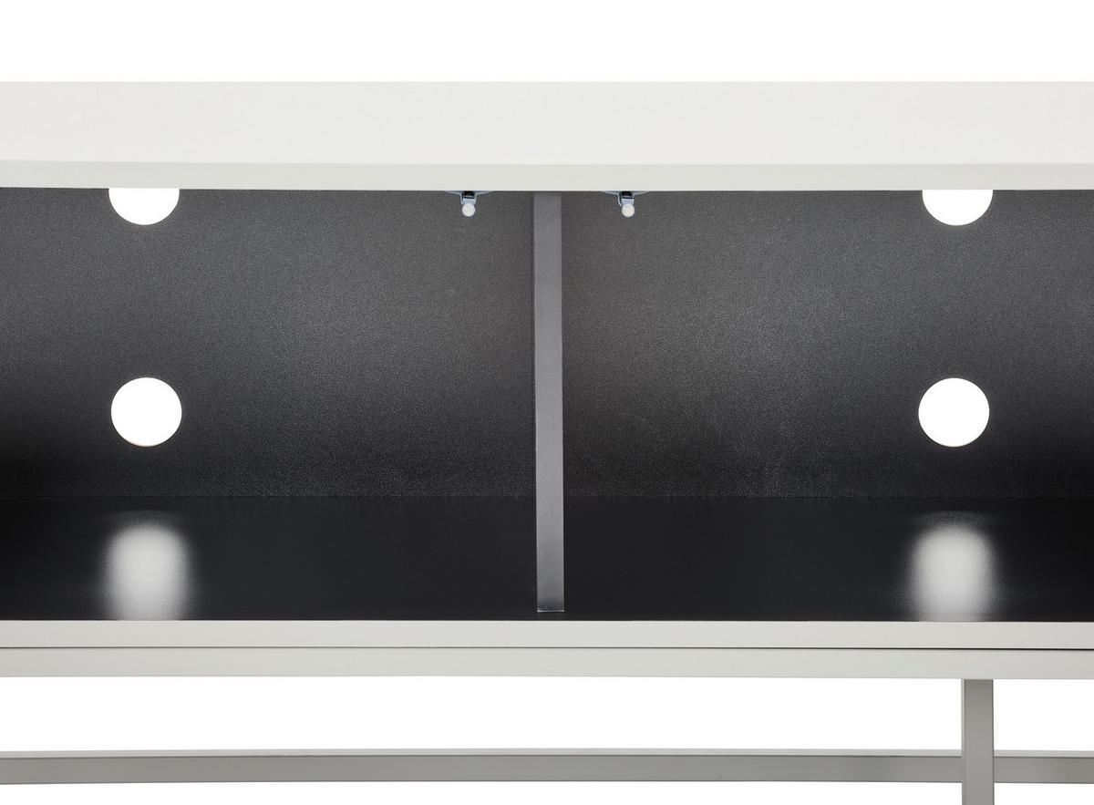 SIDEBOARD Libreville 180/52/40 cm  - Kaschmir/Weiß, Design, Holzwerkstoff/Metall (180/52/40cm) - MID.YOU
