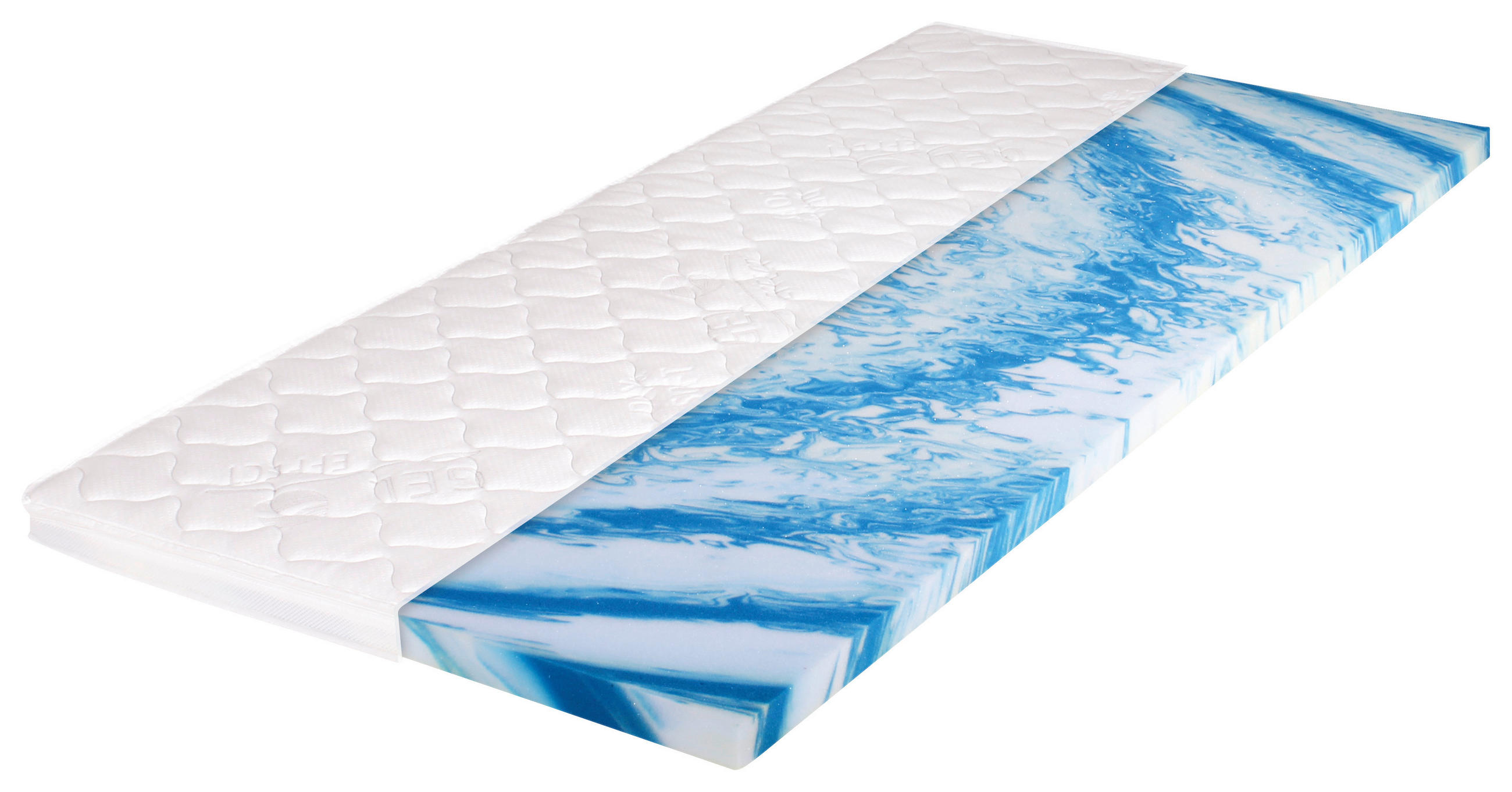 TOPPER 90/200 cm Höhe ca. 7 cm  - Weiß, Basics, Textil (90/200cm) - Boxxx