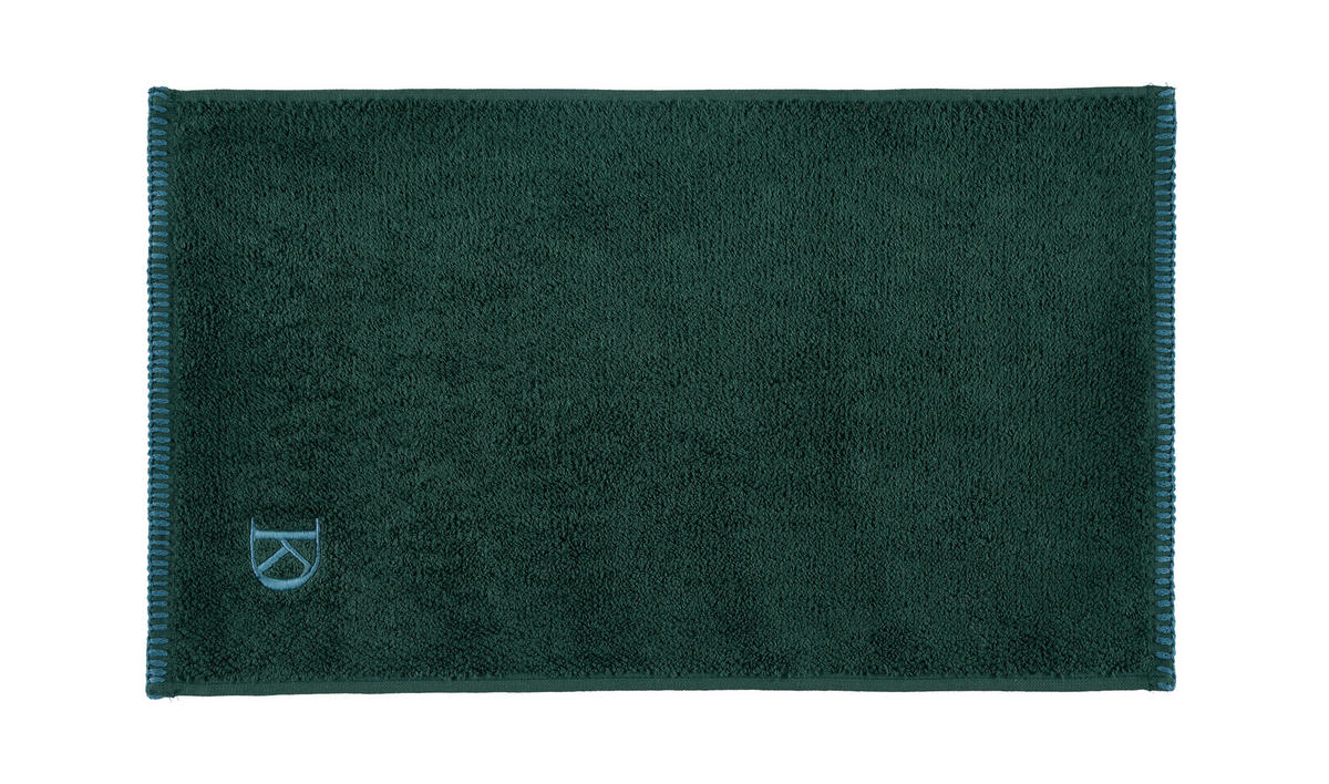 RUČNÍK PRO HOSTY, 30/50 cm, tmavě zelená - tmavě zelená, Konvenční, textil (30/50cm) - Dieter Knoll