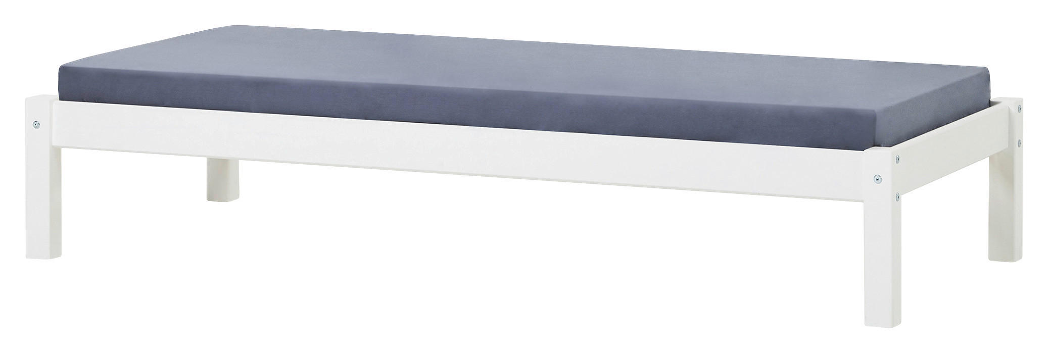 BETT 70/160 cm  in Weiß  - Weiß, MODERN, Holz (70/160cm) - MID.YOU