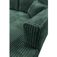 ECKSOFA Dunkelgrün Cord  - Dunkelgrün/Schwarz, MODERN, Holz/Textil (322/208cm) - Carryhome