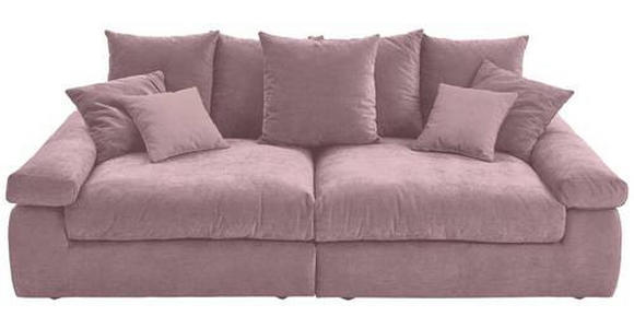 BIGSOFA Feincord Rosa  - Schwarz/Rosa, Design, Kunststoff/Textil (260/90/140cm) - Carryhome