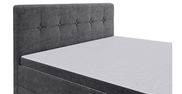 BOXSPRINGBETT 140/200 cm  in Grau  - Schwarz/Grau, KONVENTIONELL, Kunststoff/Textil (140/200cm) - Carryhome