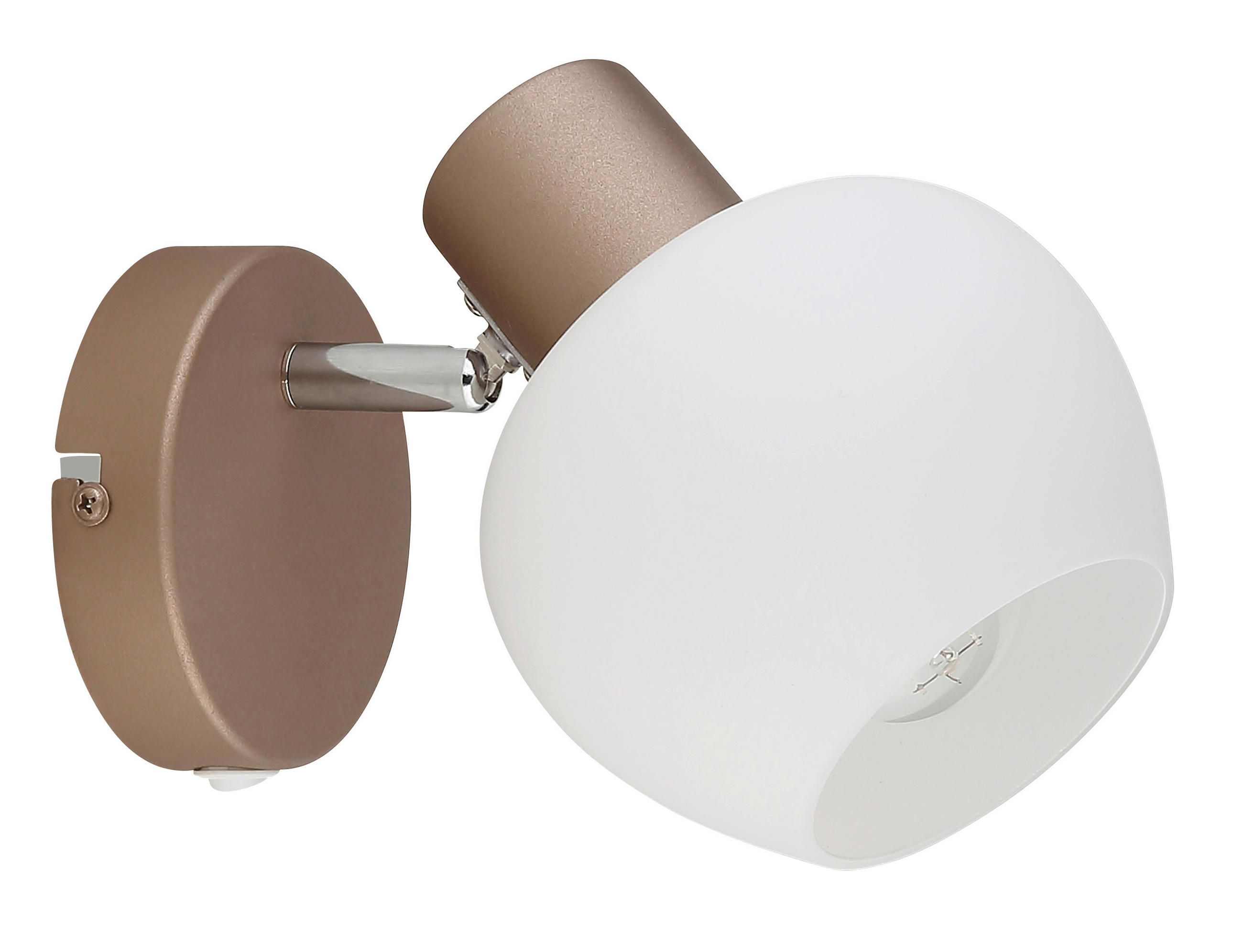 STRAHLER Eileen 12,5/15 cm  - Chromfarben/Braun, Design, Glas/Metall (12,5/15cm) - Globo