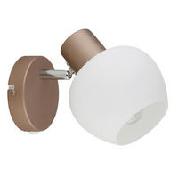 STRAHLER Eileen 12,5/15 cm  - Chromfarben/Braun, Design, Glas/Metall (12,5/15cm) - Globo