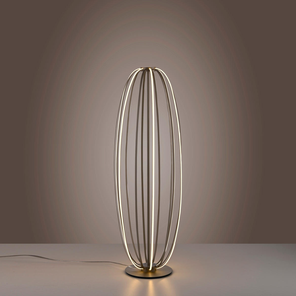 LED-STEHLEUCHTE Elvara 37/37/108,5 cm  - Bronzefarben, Design, Kunststoff/Metall (37/37/108,5cm) - Paul Neuhaus