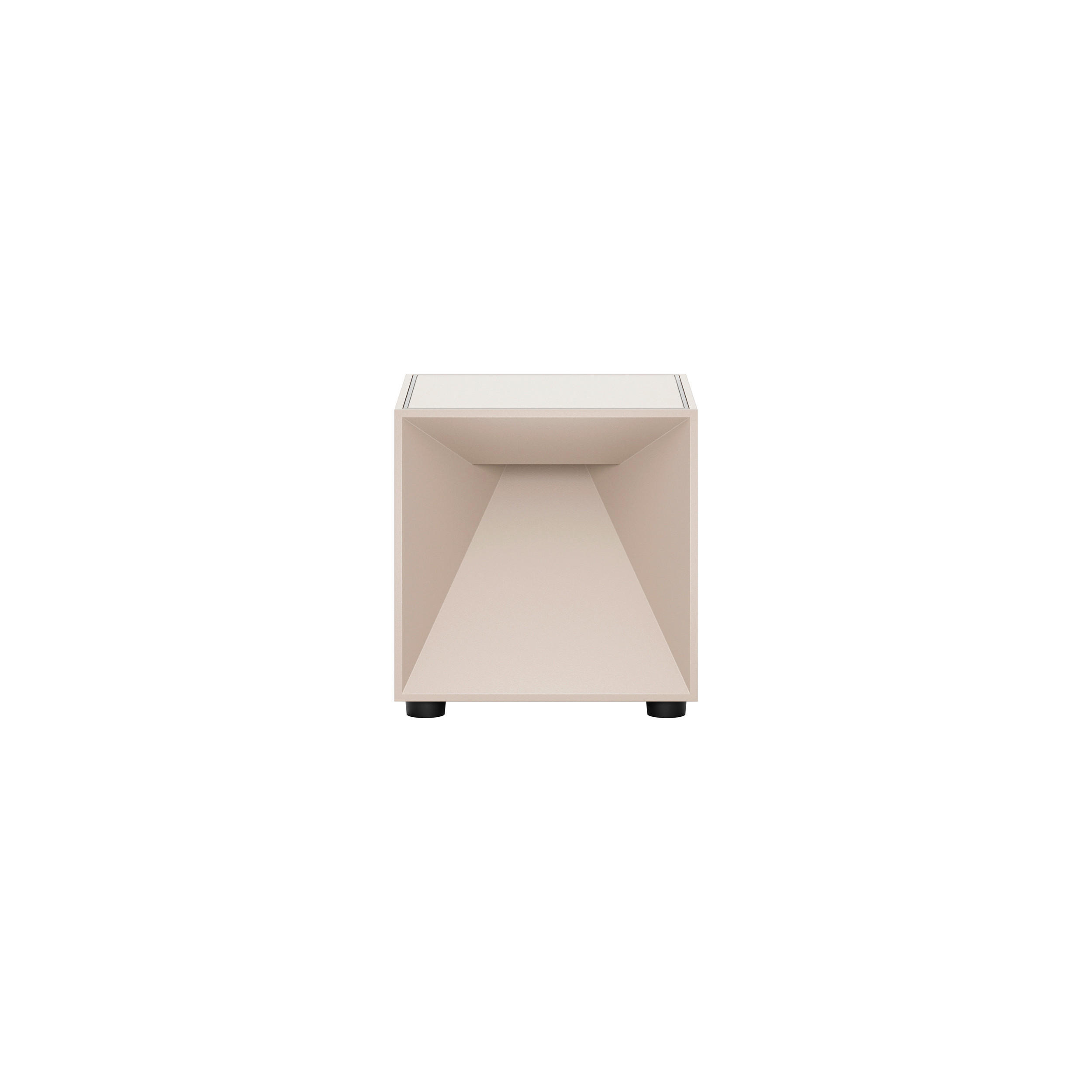 Sigor Akku-Tischleuchte Nutalis Beige 8x8x8 cm