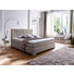 BOXSPRINGBETT Lederlook 180/200 cm INKL. Matratze - Chromfarben/Schlammfarben, Design, Textil/Metall (180/200cm) - Xora BOXSPRINGBETT Lederlook 180/200 cm INKL. Matratze - Chromfarben/Schlammfarben, Design, Textil/Metall (180/200cm) - Xora