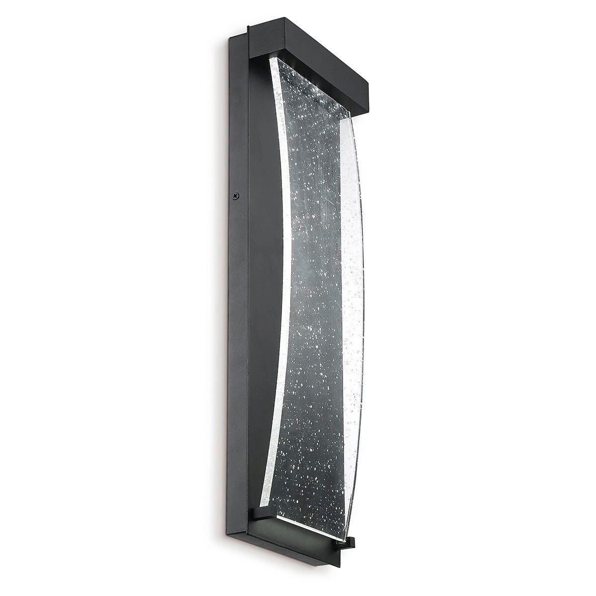 AUSSENWANDLEUCHTE - Schwarz, Konventionell, Glas/Metall (50,9/17,3/6,7cm) - Elstead Lighting