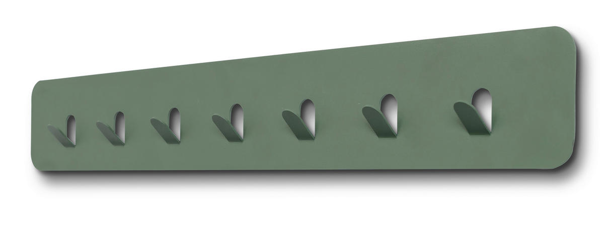 HAKENLEISTE  in Grün  - Grün, Design, Metall (70/10/3cm) - Xora