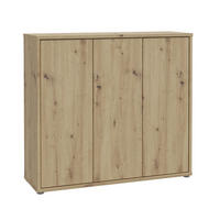 SCHUHSCHRANK Alice Springs  in 110/100/35 cm  - Eiche Artisan/Grau, Modern, Holzwerkstoff/Kunststoff (110/100/35cm) - Xora