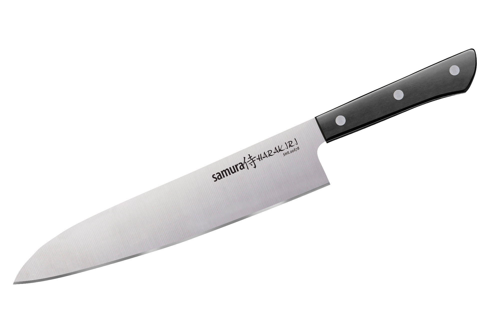 NOŽ ZA ŠEFA KUHINJE  Harakiri 34/7/1.5 cm           nerjaveče jeklo - barve nerjavečega jekla/črna, Basics, kovina/umetna masa (34/7/1.5cm) - Samura
