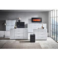 SIDEBOARD in 181/101/40,5 cm - Chromfarben/Weiß Hochglanz, Basics, Glas/Holzwerkstoff (181/101/40,5cm) - Voleo