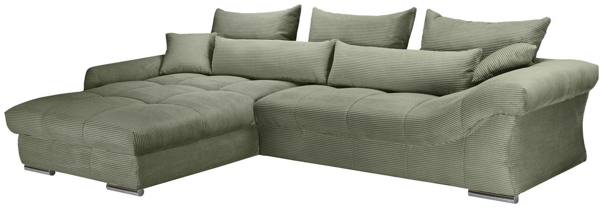 Freisteller von Carryhome ECKSOFA Olivgrün Cord.