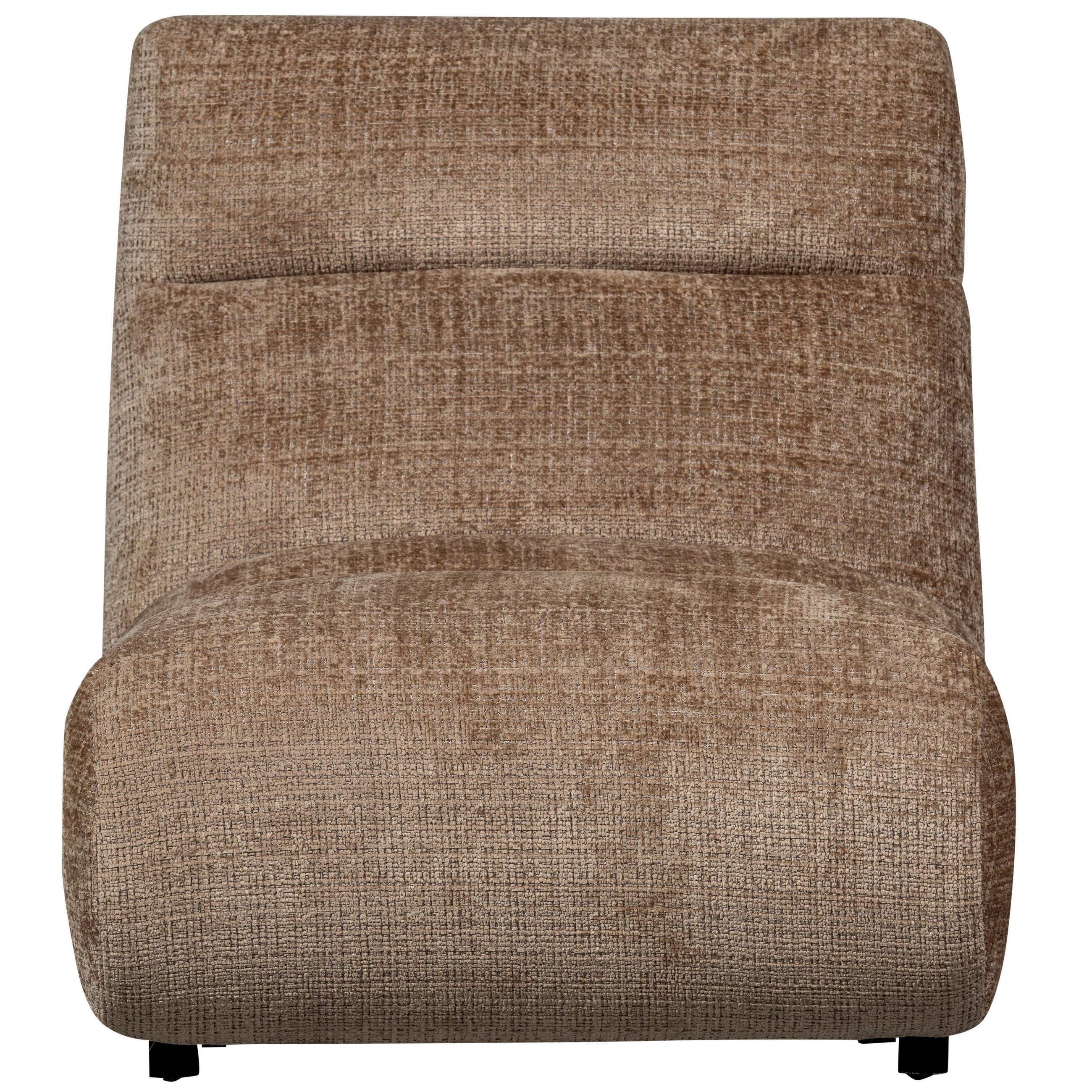 SESSEL in Chenille Beige  - Beige/Schwarz, Design, Kunststoff/Textil (75/82/96cm) - Livetastic