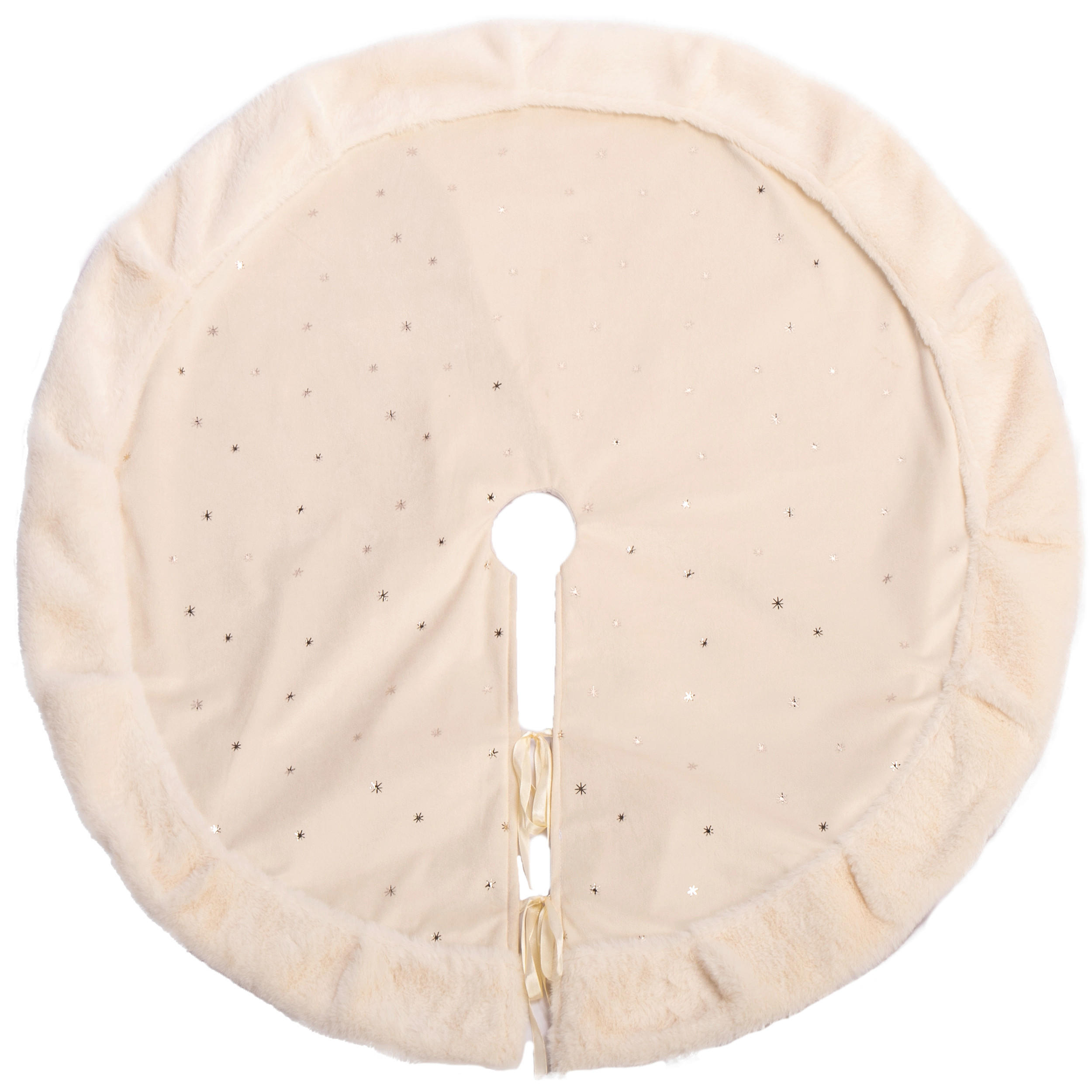 CHRISTBAUMDECKE Creme  - Creme, LIFESTYLE, Textil (90cm) - X-Mas