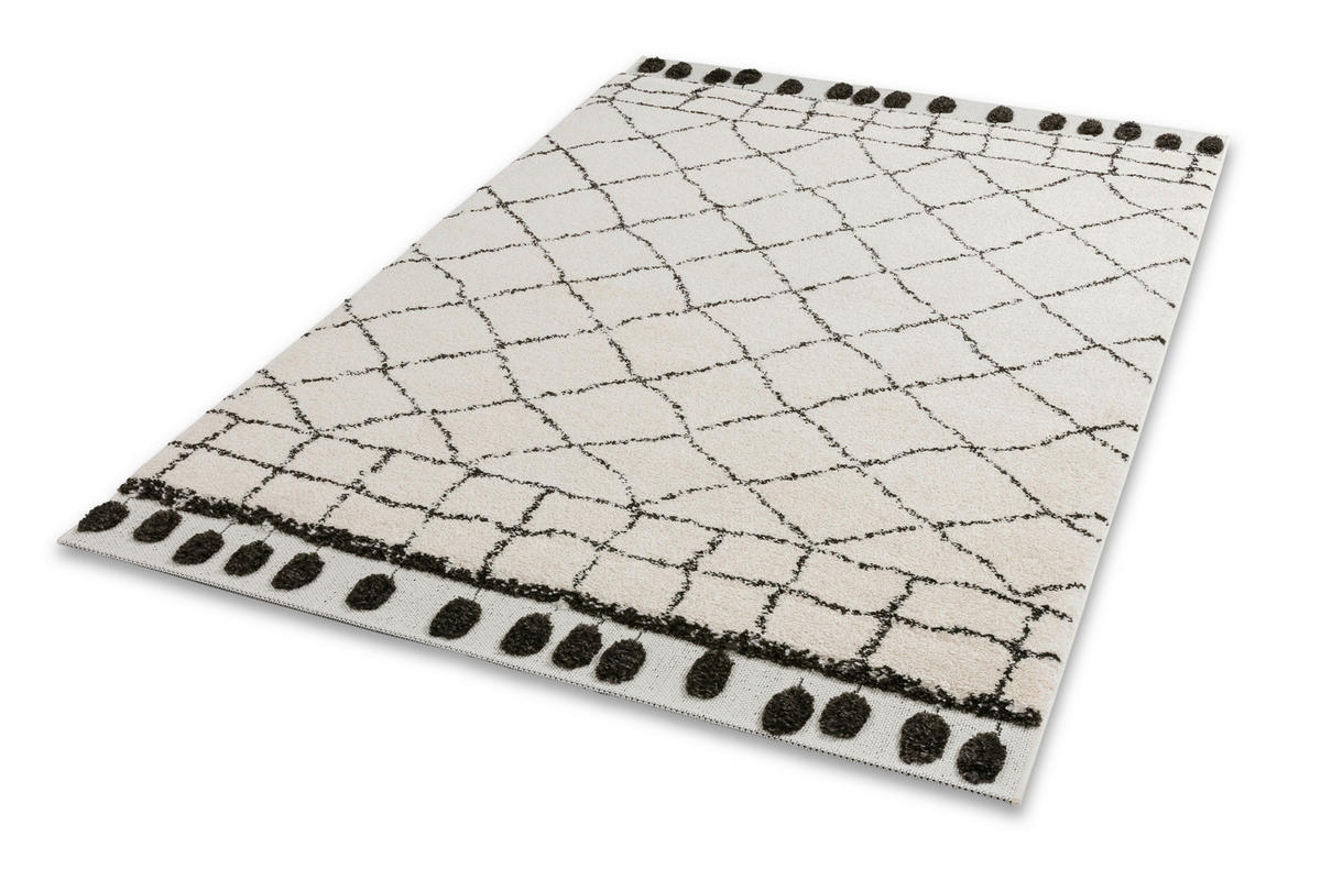 WEBTEPPICH 160/230 cm Weiß  - Weiß, Design, Textil (160/230cm) - Schöner Wohnen