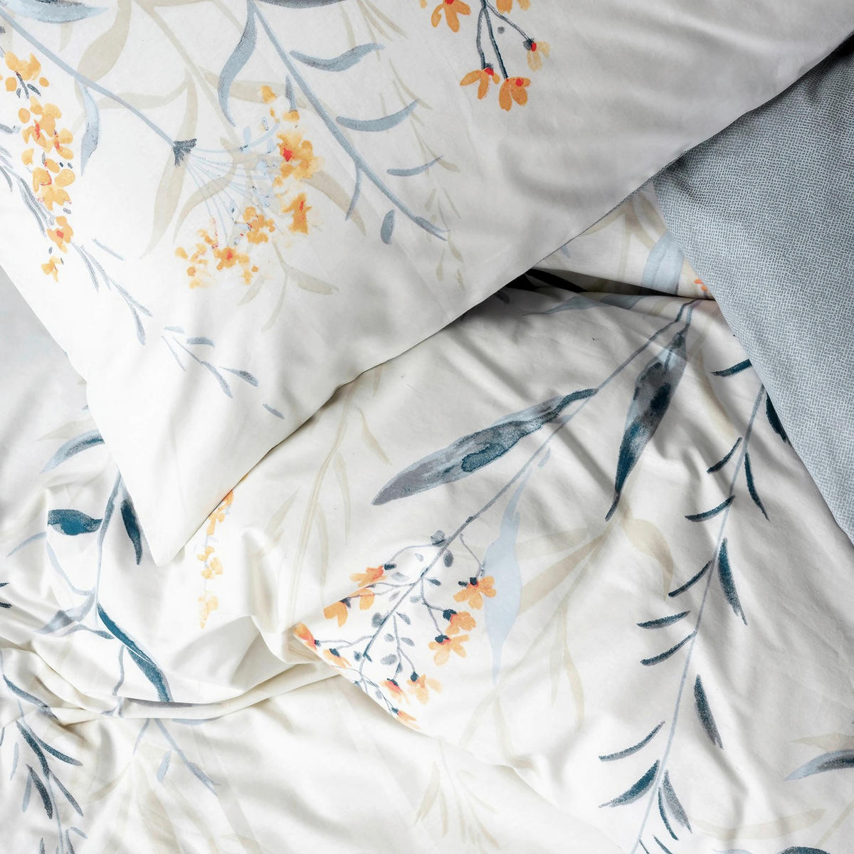 BETTWÄSCHE 155/220 cm  - Pastellblau, Basics, Textil (155/220cm)