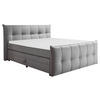 BOXSPRINGBETT 160/200 cm  in Dunkelgrau  - Dunkelgrau/Schwarz, Modern, Holzwerkstoff/Kunststoff (160/200cm) - MID.YOU