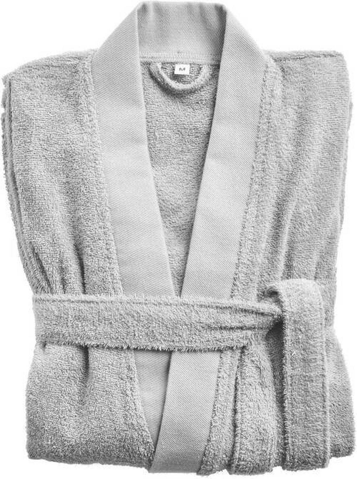 BADEMANTEL L Unisex  - Silberfarben, Basics, Textil (Lnull) - Bio:Vio