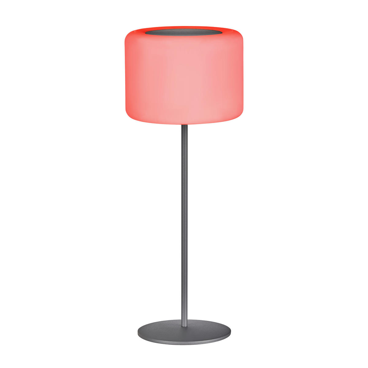 AKKU-TISCHLEUCHTE Pino 15/39,5 cm   - Schwarz/Weiß, KONVENTIONELL, Kunststoff/Metall (15/39,5cm)