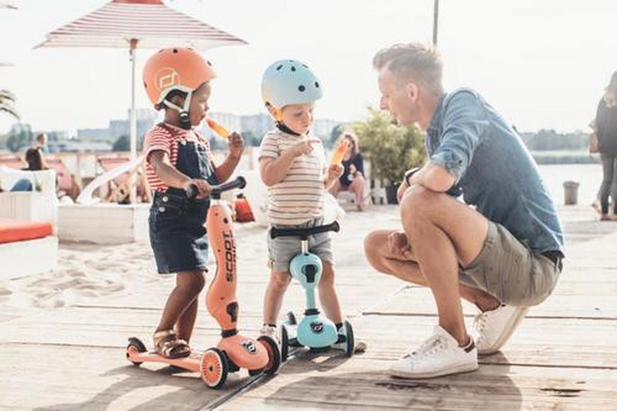 LAUFRAD/KINDERSCOOTER 2in1 - Koralle, Trend, Kunststoff/Metall (24/37/55cm) - Scoot and Ride