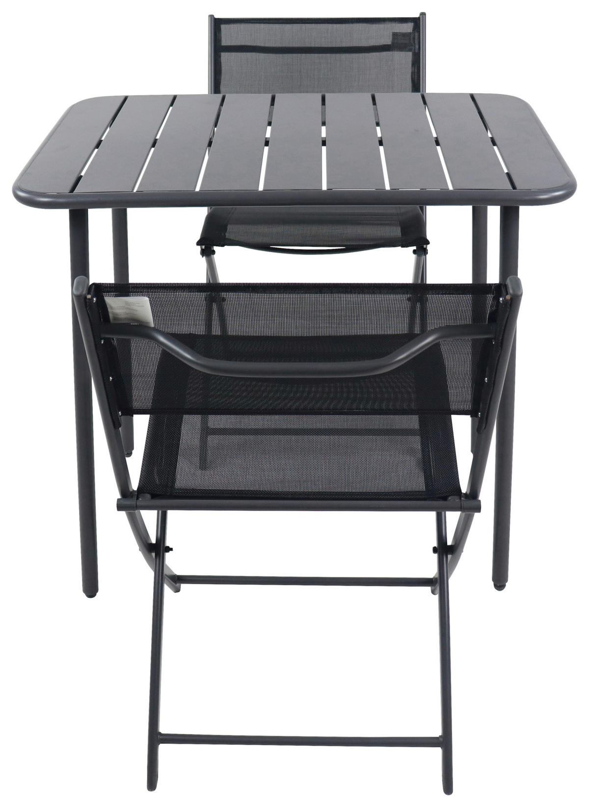 GARTENMÖBEL-SET  3-teilig  - Schwarz, Modern, Kunststoff/Textil - Ambia Garden