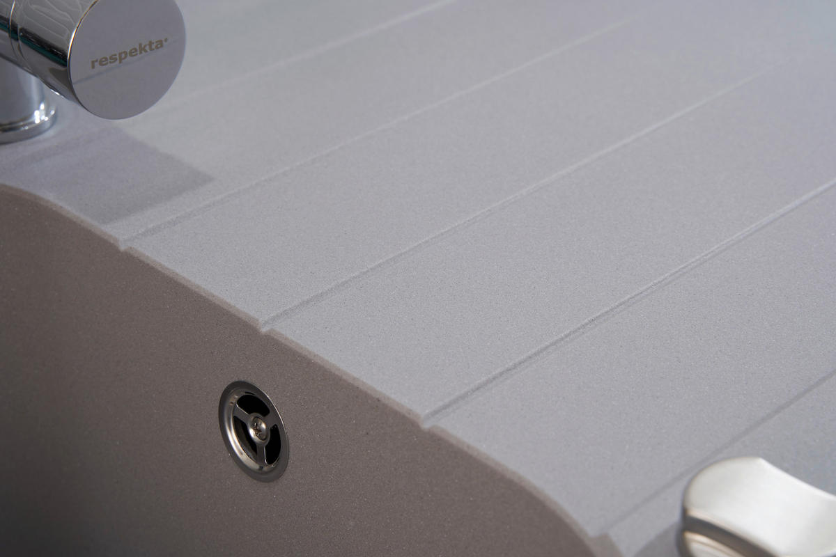 SPÜLE 1725ORLANDO86X50G  - Grau, Trend, Stein (86/20,9/50cm) - Respekta