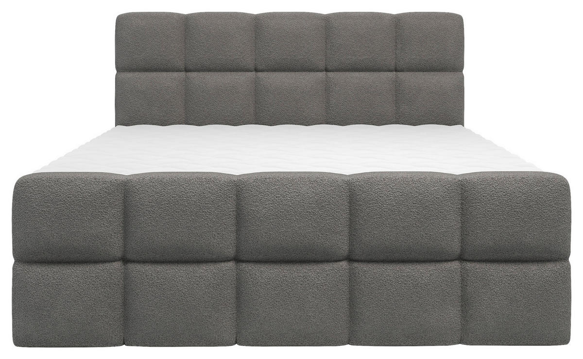 BOXBETT 180/200 cm  in Dunkelgrau  - Dunkelgrau, Design, Kunststoff/Textil (180/200cm) - Boxxx