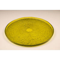 UKRASNI TANJIR  33 cm      - svetlozelena, Lajfstajl, staklo (33cm) - Ambia Home