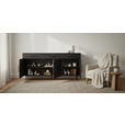 SIDEBOARD  170/80/40 cm 3 Schublade(n)  - Schwarz, LIFESTYLE, Holz/Metall (170/80/40cm) - Landscape