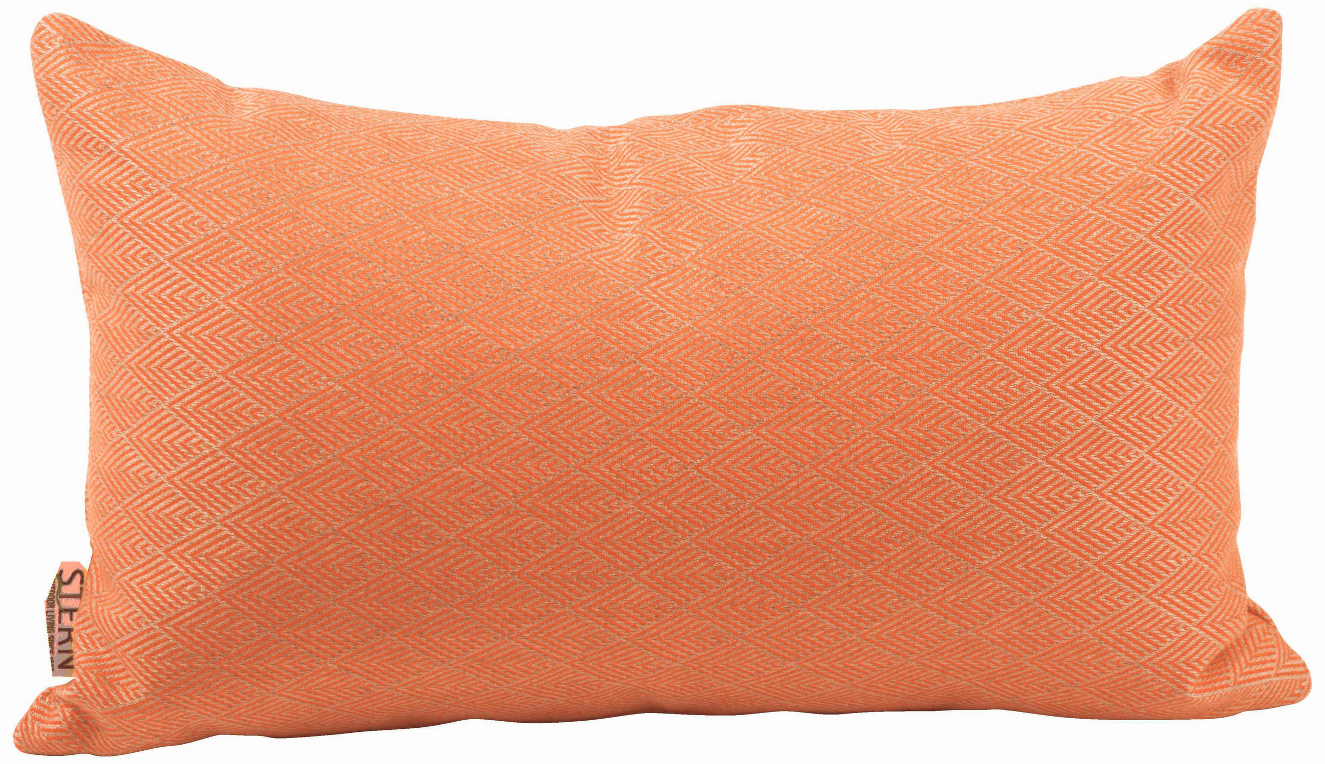 OUTDOOR-KISSEN Raute  - Orange, Basics, Textil (35/55cm) - Stern