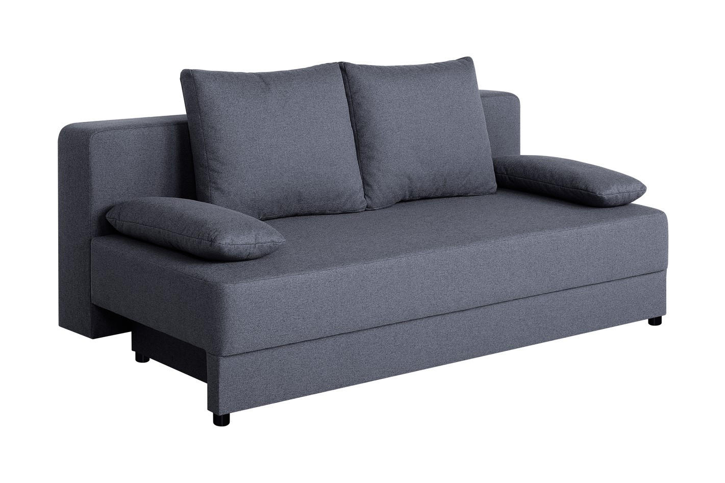 ROZKLÁDACÍ POHOVKA, textil, tmavě šedá