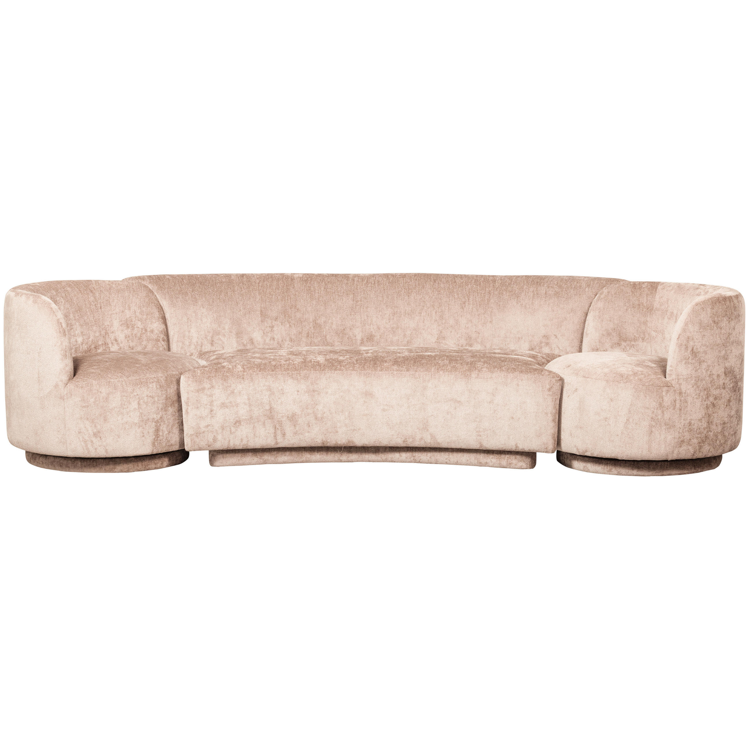 BIGSOFA Chenille Naturfarben - Naturfarben, Design, Textil (290/72/97cm) - Livetastic