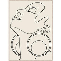 BILD Frauen  - Beige/Schwarz, Trend, Holzwerkstoff/Kunststoff (50/70cm) - Monee